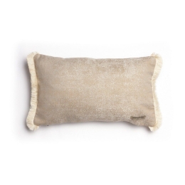 Μαξιλαροθήκη Διακοσμητική Kedros Beige-Ecru Trimming Aslanis Home 30X50 Βαμβάκι-Chenille