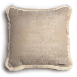 Μαξιλαροθήκη Διακοσμητική Kedros Beige-Ecru Trimming Aslanis Home 60Χ60 Βαμβάκι-Chenille