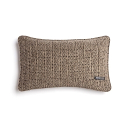 Μαξιλαροθήκη Διακοσμητική Onia Ραφή Γκανς Beige-Black Aslanis Home 30X50 Βαμβάκι-Chenille
