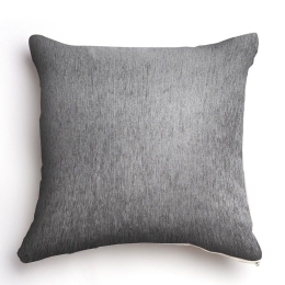 Μαξιλαροθήκη Διακοσμητική Plain 4 Seasons Classic Dark Grey Aslanis Home 60Χ60 Βαμβάκι-Chenille