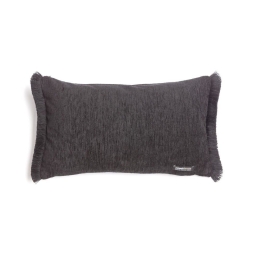Μαξιλαροθήκη Διακοσμητική Plain 4 Seasons Trimming Black Aslanis Home 30X50 Βαμβάκι-Chenille