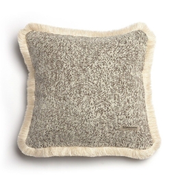 Μαξιλαροθήκη Διακοσμητική Parnassos Trimming Beige Sand Aslanis Home 45X45 Βαμβάκι-Chenille