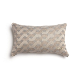 Μαξιλαροθήκη Διακοσμητική Pinovo Classic Beige-Grey Aslanis Home 30X50 Βαμβάκι-Chenille