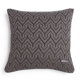 Μαξιλαροθήκη Διακοσμητική Tymfi Classic Black-Beige Aslanis Home 45X45 Βαμβάκι-Chenille