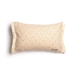 Μαξιλαροθήκη Διακοσμητική Tymfi Trimming Beige-Ecru Aslanis Home 30X50 Βαμβάκι-Chenille
