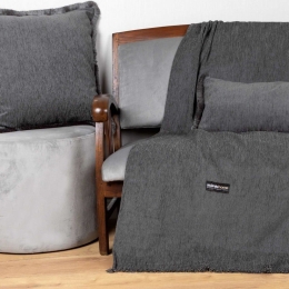 Ριχτάρι Four Seasons Graphite Aslanis Home Διθέσιο 180x250cm Βαμβάκι-Chenille