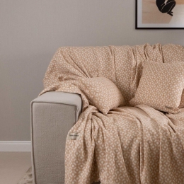 Ριχτάρι Vermio Beige-Ecru Aslanis Home Διθέσιο 180x250cm Βαμβάκι-Polycotton