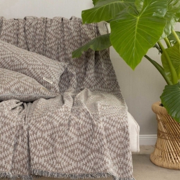 Ριχτάρι Akritas Grey-Bronze Aslanis Home Διθέσιο 180x250cm Βαμβάκι-Polycotton