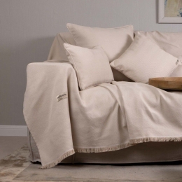 Ριχτάρι Atheras Sand Aslanis Home Πολυθρόνα 180x180cm Βαμβάκι-Πολυέστερ