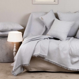 Ριχτάρι Atheras Grey Aslanis Home Διθέσιο 180x250cm Βαμβάκι-Πολυέστερ