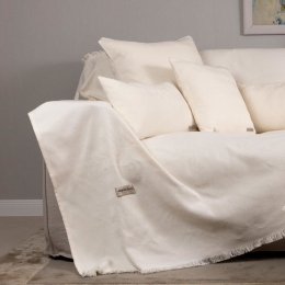 Ριχτάρι Atheras Ecru Aslanis Home Τριθέσιο 180x300cm Βαμβάκι-Πολυέστερ
