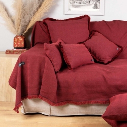 Ριχτάρι Atheras Bordo Aslanis Home Διθέσιο 180x250cm Βαμβάκι-Πολυέστερ