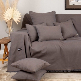 Ριχτάρι Atheras Bronze Aslanis Home Τετραθέσιο 180x350cm Βαμβάκι-Πολυέστερ