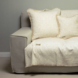 Ριχτάρι Athos Sand-Ecru Aslanis Home Διθέσιο 180x250cm Βαμβάκι-Πολυέστερ