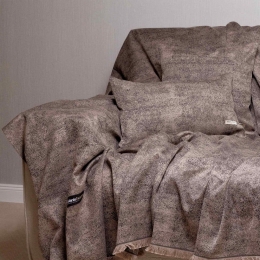 Ριχτάρι Kedros Brown-Choco Aslanis Home Διθέσιο 180x250cm Βαμβάκι-Πολυέστερ