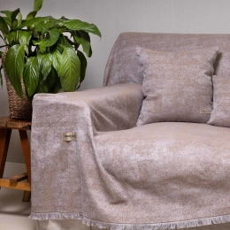 Ριχτάρι Kedros Bronze Aslanis Home Διθέσιο 180x250cm Βαμβάκι-Πολυέστερ