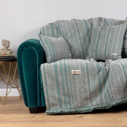 Ριχτάρι Olympos Veraman-Beige Aslanis Home Διθέσιο 180x250cm Βαμβάκι-Chenille
