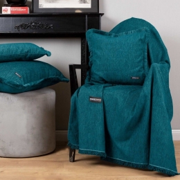 Ριχτάρι Plain 4 Seasons Petrol Aslanis Home Διθέσιο 180x250cm Βαμβάκι-Πολυέστερ