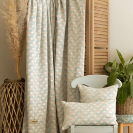 Ριχτάρι Pinovo Veraman-Beige Aslanis Home Τετραθέσιο 180x350cm Βαμβάκι-Πολυέστερ