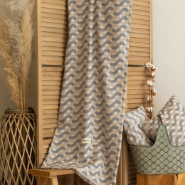 Ριχτάρι Pinovo Grey-Raf Aslanis Home Διθέσιο 180x250cm Βαμβάκι-Πολυέστερ