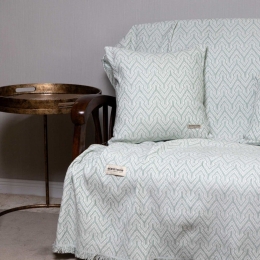 Ριχτάρι Tymfi Mint-Sugar Aslanis Home Διθέσιο 180x250cm Βαμβάκι-Polycotton