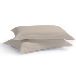 Μαξιλαροθήκες Satin Plain (Σετ 2τμχ) Sand Aslanis Home 50Χ70 100% Βαμβακοσατέν