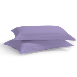Μαξιλαροθήκες Satin Plain (Σετ 2τμχ) Lila Aslanis Home 50Χ70 100% Βαμβακοσατέν