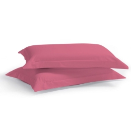 Μαξιλαροθήκες Satin Plain (Σετ 2τμχ) Fuchsia Aslanis Home 50Χ70 100% Βαμβακοσατέν