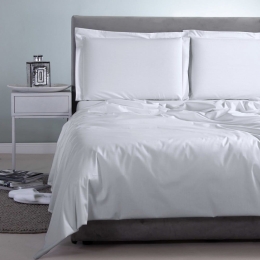 Σεντόνι Satin Plain Sugar White Aslanis Home Υπέρδιπλο 250x270cm 100% Βαμβακοσατέν