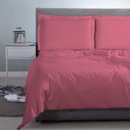 Σεντόνι Satin Plain Fucshia Aslanis Home Υπέρδιπλο 250x270cm 100% Βαμβακοσατέν