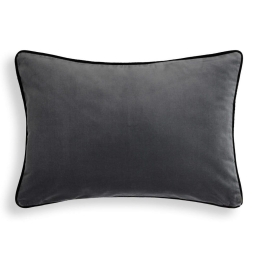 Μαξιλαροθήκη Διακοσμητική Velour Grey Perle Bassetti 40X60cm Βαμβάκι-Πολυέστερ