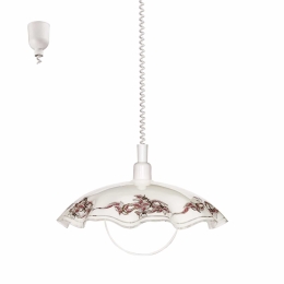 Φωτιστικό Οροφής Vetro 3041 White-Purple Eglo Πλαστικό
