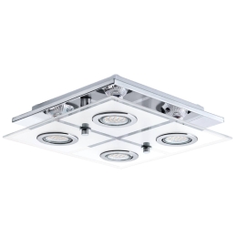 Φωτιστικό Οροφής Led Cabo 30931 Silver Eglo Μέταλλο