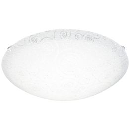 Φωτιστικό Οροφής Led Riconto 93536 White Eglo Μέταλλο,Γυαλί