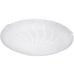 Φωτιστικό Οροφής - Πλαφονιέρα Led Margitta 1 96089 White Eglo Μέταλλο,Γυαλί
