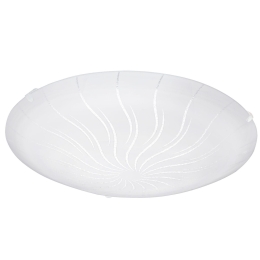 Φωτιστικό Οροφής - Πλαφονιέρα Led Margitta 1 96111 White Eglo Μέταλλο,Γυαλί