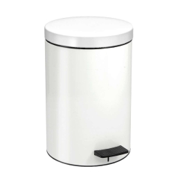 Κάδος Απορριμμάτων 12lt 12-090-033 Matte White Pam&Co Ανοξείδωτο Ατσάλι