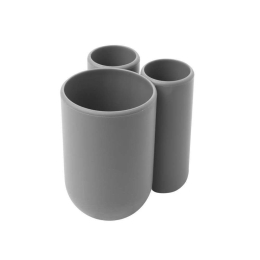 Ποτήρι Για Οδοντόβουρτσες Touch 023271-918 Grey Umbra Πολυπροπυλένιο