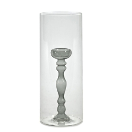 Κηροπήγιο - Ρεσώ Hurricane S L11xW11xH29cm B0819600 Grey Serax Γυαλί