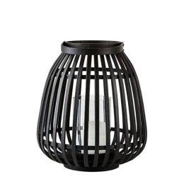Φανάρι Από Μπαμπού 341612 25x30 Black Villa Collection Bamboo