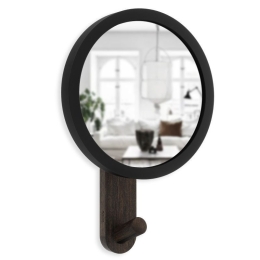 Κρεμάστρα Τοίχου Με Καθρέπτη 318410-048 Black-Walnut Umbra Ξύλο