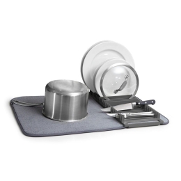 Πιατοθήκη Udry 330720-149 Charcoal Umbra Πλαστικό, Ύφασμα