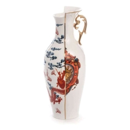 Βάζο Adelma 09771 14x32,5cm Multi Seletti Πορσελάνη