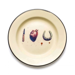 Πιάτο I Love You 16837 Φ26cm Enamel Multi Seletti Enamel