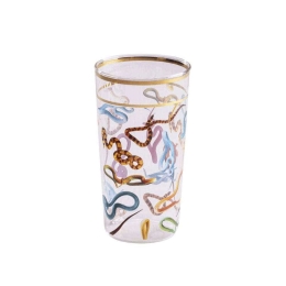 Ποτήρι Νερού Snakes 15964 7x13cm Multi Seletti Γυαλί