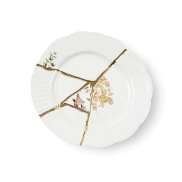 Πιάτο Γλυκού Kintsugi 09602 Φ21x2,8cm Multi Seletti Πορσελάνη