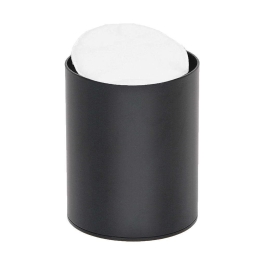 Θήκη Για Βαμβάκι Βαρέως Τύπου 93-403 8x10cm Matte Black Pam&Co Ανοξείδωτο Ατσάλι