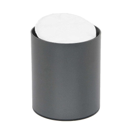 Θήκη Για Βαμβάκι Βαρέως Τύπου 93-113 8x10cm Matte Anthracite Pam&Co Ανοξείδωτο Ατσάλι