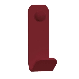 Άγκιστρο Μπάνιου Μονό 15-153 5x5x13cm Matte Bordeaux Pam&Co Ανοξείδωτο Ατσάλι