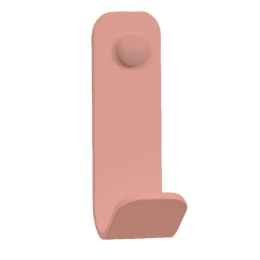 Άγκιστρο Μπάνιου Μονό 15-303 5x5x13cm Pink Pam&Co Ανοξείδωτο Ατσάλι